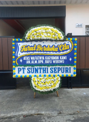 Papan Bunga Duka di Sungai Lekop